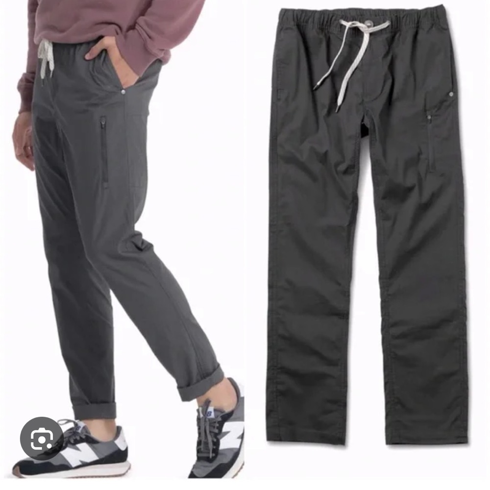 Viori Grey Ripstock Drawstring Pants